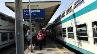 La Spezia Railway Station in Liguria Italy [upl. by Ahsekad87]