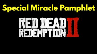 Special Miracle Pamphlet location Red Dead Redemption 2 [upl. by Heinrike]