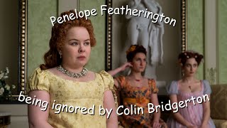 Penelope Featherington being ignored by Colin Bridgerton for 2 seasons straight [upl. by Vinia]