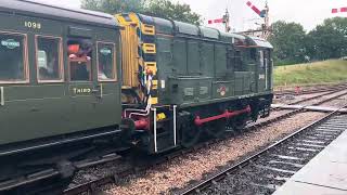 Class 09 D4106 Departure from Dowton station Horsted Keynes Station Bluebell Railway 8092024 [upl. by Atteiluj393]