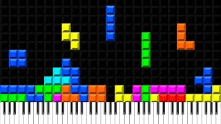 Tetris Theme Song  Piano [upl. by Anirdnaxela]