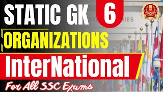 STATIC GK FOR SSC EXAMS  NATIONAL AND INTERNATIONAL ORGANIZATIONS  PARMAR SSC [upl. by Peder]