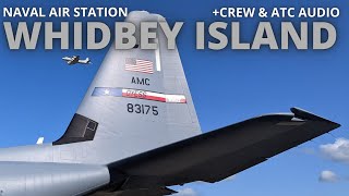 WHIDBEY ISLAND NAS  C130J LANDING  4K [upl. by Drahnreb]