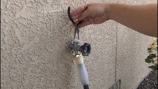 Repair Leaking Hose Faucet  Vacuum Breaker Repair Kit Install [upl. by Eizzik]