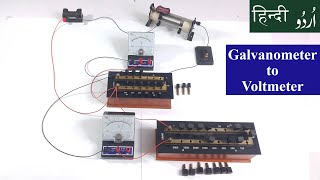 FSc Physics Practical  To convert galvanometer into voltmeter experiment class 12 [upl. by Airla]