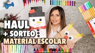 ¡HAUL MATERIAL ESCOLAR Envolver REGALOS Navideños  SORTEO Vlogmas 3  AdvientoBstyle [upl. by Levesque238]