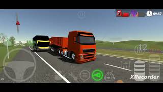 volvo FH 440 cruzando marcha no The road DRIVER como escapamento direto [upl. by Tess814]