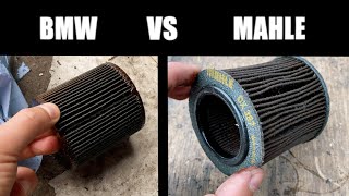 BMW OIL FILTER VS MAHLE OIL FILTER COMPARISON [upl. by Georgena]