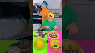 Emoji cake VS Donuts ice cream challenge🍨 funny by Ethan Funny Family [upl. by Delamare]