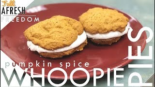 Pumpkin Spice Whoopie Pies  Fall Afresh Cooking Show [upl. by Naihr]