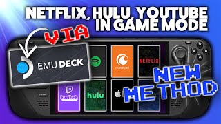 New and Easy Way to Add Streaming Apps to the Steam Deck [upl. by Idarb]