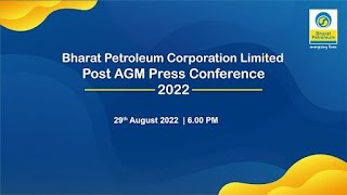 BPCL Post AGM Press Conference with CampMD and Directors [upl. by Bathilda]