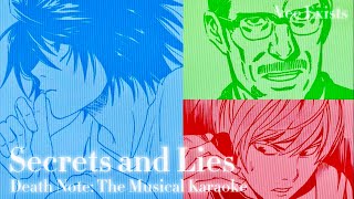 Secrets and Lies Karaoke  Death Note The Musical [upl. by Boot127]