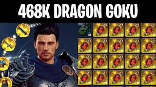 468K PS HOF DRAGON GOKU MEGABOOST  NOT A SINGLE VIGOR MAGIC STONES EQUIPPED  MIR4 [upl. by Fabron]