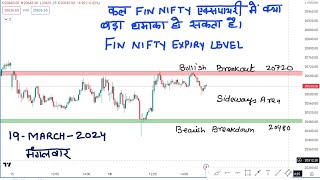 Fin Nifty Analysis For Tomorrow 19 March 2024  Fin Nifty Prediction For Tomorrow [upl. by Lleznov]