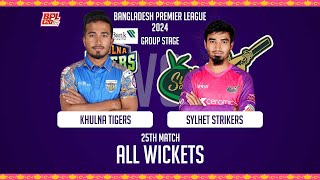 All Wickets  Khulna Tigers vs Sylhet Strikers  25th Match  Season 10  BPL 2024 [upl. by Gisele658]