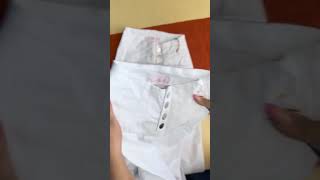 Jeans blancos con efecto levanta pompa pantalón con corte colombiano [upl. by Atilam]