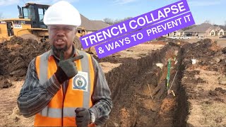 Trench collapse and ways to prevent it [upl. by Ayotnahs]