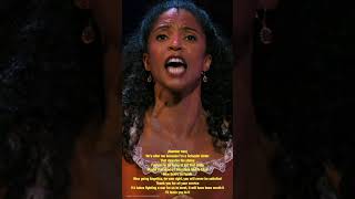 Satisfied 45 by Renée Elise Goldsberry from Hamilton  An American Musical [upl. by Fanestil744]