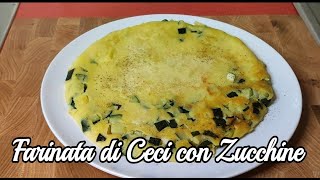 Come fare  Farinata di Ceci con Zucchine in Padella  Vegan Food  ChefJasonznc [upl. by Sherrard272]