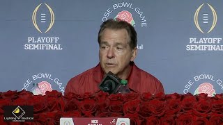 What Nick Saban and Jalen Milroe said after Alabamas 2720 losse to Michigan in the Rose Bowl [upl. by Nortad859]