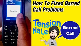 How to fixed Barred Call Problem  Barred Call Problems [upl. by Rodney315]