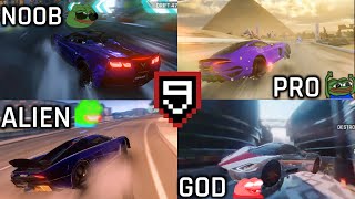 ASPHALT 9 LEGENDS  NOOB VS PRO VS ALIEN VS GOD PT  9 [upl. by Celene]