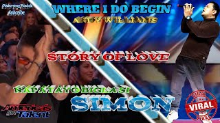 WHERE I DO BEGINANDY WILLIAMS AMERICANS GOT TALENT TRENDING AUDITION PARODY THE LOVE STORY [upl. by Zebada]