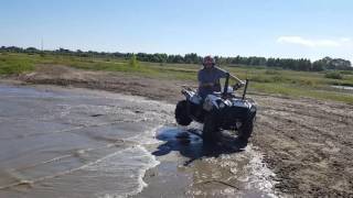 2016 Kawasaki Brute Force 300 in mud amp water [upl. by Amelita]