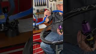 How To Use A Bike Wheel Dishing Gauge Tool shorts [upl. by Held]