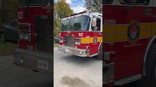 Hamilton Fire Department Tanker 27 hamiltonfire firetruck spartanerv shorts [upl. by Ettenig]