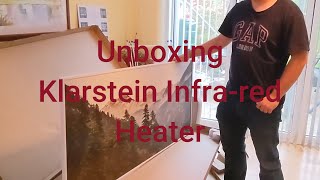 Unboxing a Klarstein Wonderwall Air Art Smart Infrared Heater [upl. by Schoenberg]