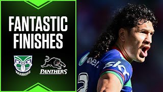 NRL 2024  Fantastic Finishes  Warriors v Panthers  Magic Round [upl. by Leighton]