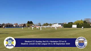 Sleaford CC Sunday 2nd XI v Harlaxton 1st XI LDL Div 2 8th Sep 2024 Live Stream [upl. by Perrin121]