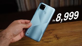 Realme C21Y  Unisoc T610 5000 mAh battery TUV Rheinland display priced from Rs 8999 [upl. by Aenyl]