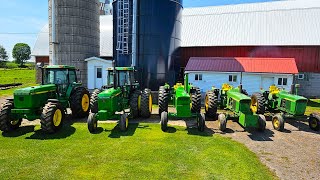 Tractor and Barn Tour at The Hager Farm Amazing John Deere Equipment Lineup [upl. by Kenzi]