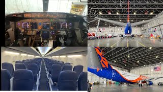 Sun Country Airlines Maintenance Hangar and Aircraft Tour [upl. by Ellehcem]