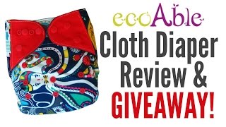 Ecoable Cloth Diaper Review [upl. by Latouche]