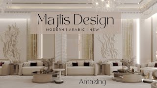 Amazing Luxury modern Arabic Majlis interior design in a Modern house in Dubai Interior Design Tour [upl. by Rennerb464]