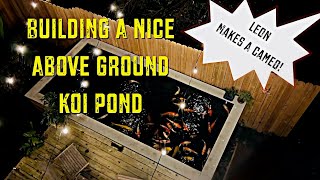 Building A Nice Above Ground Koi Pond [upl. by Yniar]