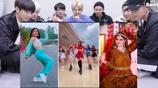 BTS REACTION Must Watch New Song Dance Video Jannat zubair Anushka sen Tiktok Best Dancers Video [upl. by Jobe]