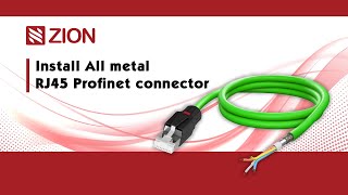 How to install All metal RJ45 Profinet connector [upl. by Yart804]