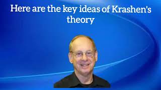 Stephen Krashens theory of language acquisition [upl. by Akenot]