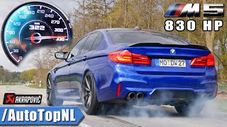 BMW M5 F90 830HP Aulitzky 0320kmh amp AKRAPOVIC SOUND by AutoTopNL [upl. by Elias]