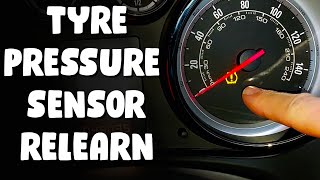 VAUXHALL TYRE PRESSURE LEARN RESET  TYRE PRESSURE SENSOR LIGHT FLASHING STAYING ON TPMS Reset Tool [upl. by Canter88]