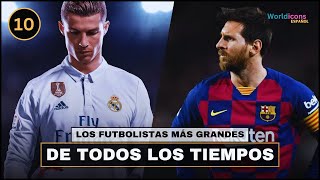 TOP 10  LOS MEJORES FUTBOLISTAS DE LA HISTORIA [upl. by Terzas]