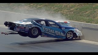 NHRA Pro Stock Driver Matt Hartford Crashes and hits the Wall in Denver 2013 [upl. by Evot]