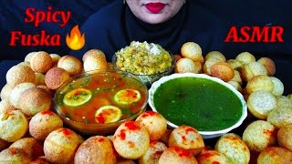 ASMR🔥SPICY FUSKA EATING VIDEO [upl. by Kariv]