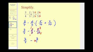 Order of Operations Involving Fractions [upl. by Tteragram]