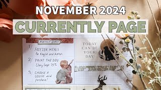 November 2024 Currently Page Plan With Me  Classic Happy Planner [upl. by Anitnelav]